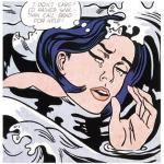 Kunstdruck Poster: Roy Lichtenstein "Drowning Girl