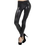 Kaufe Auroth Plus Size PU-Leder-Leggings, Damen-Leggings mit hoher Taille,  schwarze Lederhose