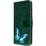 Dunkelgrüne Xiaomi Handyhüllen Art: Flip Cases mit Insekten-Motiv aus Kunstleder 