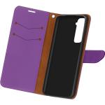 Violette Elegante Samsung Galaxy S21 5G Hüllen Art: Flip Cases aus Kunstleder 