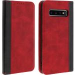 Rote Samsung Galaxy S10+ Hüllen Art: Flip Cases Matt aus Silikon 
