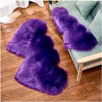 Violette Moderne Schaffelle & Schaffellteppiche matt aus Kunstfell 