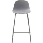 Graue Moderne Topdesign Barhocker & Barstühle mit Rückenlehne Breite 0-50cm, Höhe 50-100cm, Tiefe 0-50cm 2-teilig 