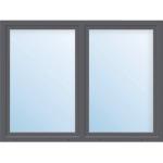 Anthrazitfarbene ARON Wärmeschutzfenster aus Kunststoff 