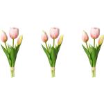 Reduzierte Bunte Künstliche Tulpen aus Kunststoff 3-teilig 