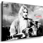 Kurt Cobain - Nirvana Leinwand Bild 100x70cm k. Po