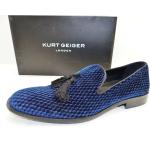 Kurt Geiger London ANGELO Herren Schuhe Slipper Business Halbschuhe Blau Gr.45