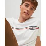 Anthrazitfarbene Kurzärmelige Jack & Jones T-Shirts aus Baumwolle für Herren für den für den Frühling 