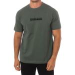 Grüne Kurzärmelige NAPAPIJRI T-Shirts aus Baumwolle für Herren 