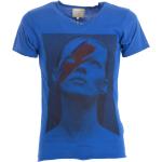 Anthrazitfarbene Kurzärmelige Eleven Paris Kate Moss Rundhals-Ausschnitt T-Shirts aus Baumwolle für Herren 