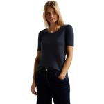 Reduzierte Blaue Halblangärmelige CECIL Lena T-Shirts für Damen Größe M 