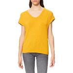 Gelbe Kurzärmelige Street One T-Shirts aus Viskose für Damen Größe M 