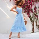 Reduzierte Blaue Kurzärmelige SheIn Mini Minikleider & kurze Kleider ohne Verschluss für Damen Größe XS für den für den Sommer 