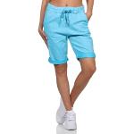 Türkise Jeans-Bermudas aus Denim für Damen Größe L Weite 42 für den für den Sommer 