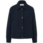 Dunkelblaue TCHIBO Mini Kurzjacken & Cropped-Jackets mit Knopf aus Polyester für Damen Größe M für den für den Herbst 
