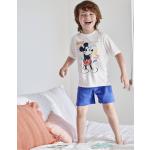 Blaue Entenhausen Micky Maus Kurze Kinderschlafanzüge mit Maus-Motiv aus Baumwolle für Jungen Größe 140 