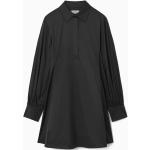 Schwarze COS Mini Minikleider & kurze Kleider mit Knopf aus Baumwollmischung für Damen Größe M 