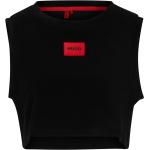 Schwarze HUGO BOSS HUGO T-Shirts aus Baumwollmischung für Damen Größe XL für den für den Sommer 