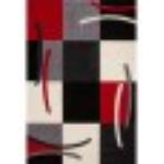 Reduzierte Rote Moderne Design-Teppiche aus Textil 