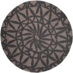 Taupefarbene Esprit Runde Design-Teppiche aus Textil 