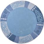 Blaue Theko Runde Runde Teppiche 150 cm aus Textil 