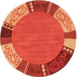 Rote Theko Runde Runde Teppiche 190 cm aus Textil 