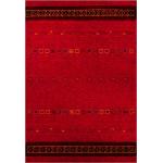 Reduzierte Rote Theko Kurzflorteppiche aus Textil 