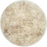 Beige Vintage Höffner Runde Runde Teppiche 200 cm aus Kunstfaser 