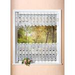 Panneaux Romantik, 60x150 cm, Fenstervorhang cremeweiß mit Spitze & Schlaufe