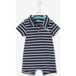 Blaue Kurzärmelige Vertbaudet Kinderplaysuits & Kurze Overalls für Kinder aus Jersey Größe 98 