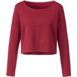 Rubinrote Langärmelige Waschbär Bio Nachhaltige Taillierte Kleider für Damen Größe L für den für den Sommer 