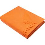 Orange Unifarbene Kuscheldecken & Wohndecken aus Fleece 130x170 