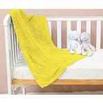 Gelbe Babydecken aus Flanell 70x100 