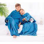 Blaue Decoking Kuscheldecken & Wohndecken aus Textil 