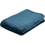 Marineblaue Kuscheldecken & Wohndecken aus Polyester 180x220 