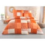 Moderne Dormisette Feinbiber Bettwäsche mit Reißverschluss aus Baumwolle maschinenwaschbar 135x200 