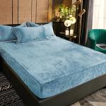 Hellblaue Frottee-Spannbetttücher aus Frottee schnelltrocknend 140x200 1-teilig 
