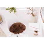 Braune Rustikale Riess Ambiente Runde Schaffelle & Schaffellteppiche 34 cm aus Lammfell 
