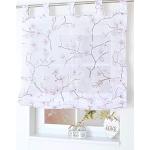 Rosa Kutti Raffrollos mit Schlaufen aus Polyester maschinenwaschbar 