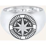 Silberne Maritime Kuzzoi Runde Siegelringe glänzend handgemacht für Herren Größe 62 