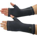 Anthrazitfarbene Fingerlose Handschuhe & Halbfinger-Handschuhe Größe M 