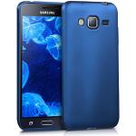 Silberne Elegante kwmobile Samsung Galaxy J3 Cases 2016 mit Bildern mit Knopf aus Silikon 