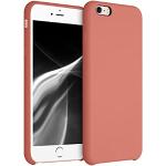 Rosa kwmobile iPhone 6/6S Plus Cases mit Bildern mit Knopf aus Silikon für kabelloses Laden 