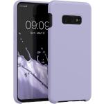 Lavendelfarbene kwmobile Samsung Galaxy S10e Cases aus Silikon für kabelloses Laden 