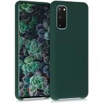 Grüne kwmobile Samsung Galaxy S20 Cases mit Bildern mit Knopf aus Silikon für kabelloses Laden 