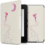 kwmobile Klapphülle kompatibel mit Amazon Kindle Paperwhite Hülle - eReader Case (für Modelle bis 2017) - Fee Pink Violett Weiß