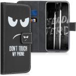 Schwarze kwmobile Samsung Galaxy A20e Hüllen Art: Geldbörsen aus Kunstleder mit Ständer 