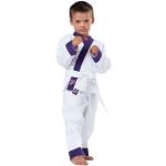 Kwon DanRho Anzug Drachenkralle für Karate oder Taekwondo weiß mit lila Revers