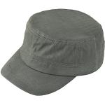 Olivgrüne Unifarbene Vintage Army-Caps mit Schnalle aus Baumwolle für Herren Größe XXL für den für den Sommer 
