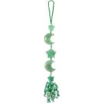 Grüne Sterne Aventurine mit Ornament-Motiv aus Kristall handgemacht 